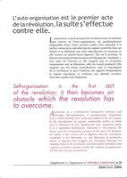 Self-organisation is the first act of the revolution